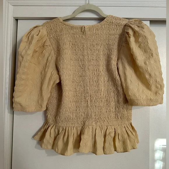 NWOT Sea XL Blouse with puff sleeves - Picture 4 of 5